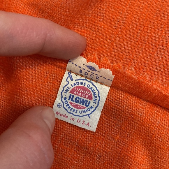 Vintage 60s/70s Shirt Jacket with Flower Print Buttons - Picture 6 of 6